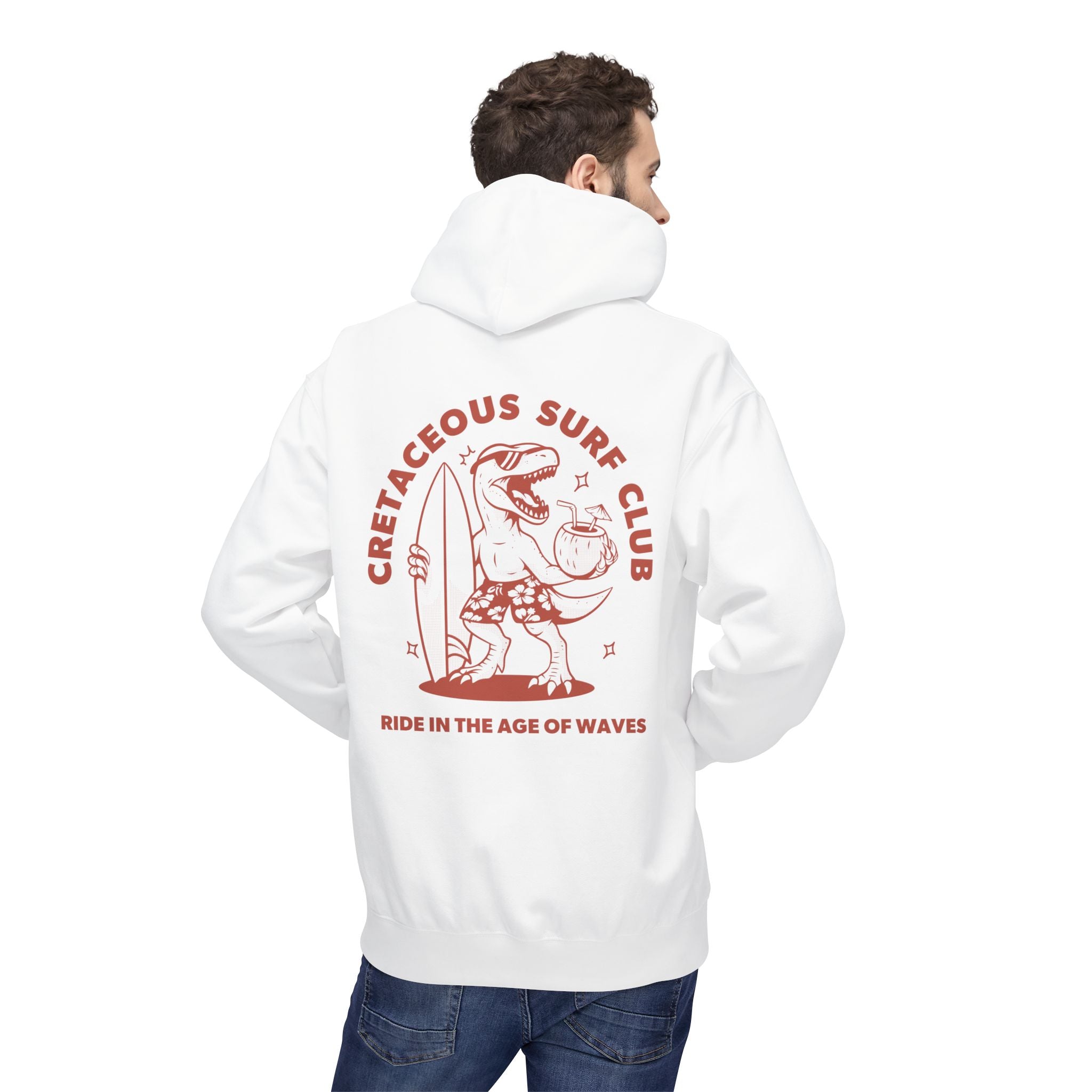 Dino Surf Club Graphic Hoodie